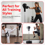 MAXSTRENGTH Freestanding Boxing Speed Ball – Adjustable Training Set