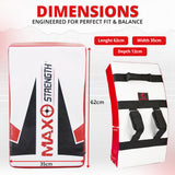 MAXSTRENGTH Large Curved Strike Shield MMA, Boxing, Kickboxing, Muay Thai Training Pad with Padded Handles