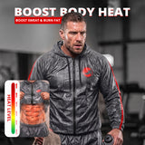 MAXSTRENGTH Sauna Suit for Men & Women | Heavy Duty Sweat Suit | Neoprene Anti-Rip Track Suit for Gym, Cardio, Running, Boxing & MMA