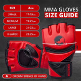 MAXSTRENGTH MMA Fighting Gloves Grappling || Gel Padded Premium Built
