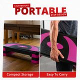 MAXSTRENGTH 3 Level Adjustable Aerobic Stepper | Cardio Fitness Step