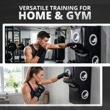 MAXSTRENGTH Wall-Mounted Boxing Punch Pad with Uppercut Seat