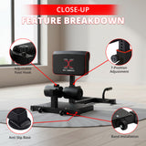 MAXSTRENGTH Sissy Squat Leg Crunch Fitness Equipment Multi Function