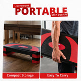 MAXSTRENGTH 3 Level Adjustable Aerobic Stepper | Cardio Fitness Step