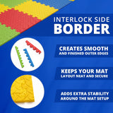 Interlocking Foam Play Mat for Kids | EVA Baby Floor Mat 12mm