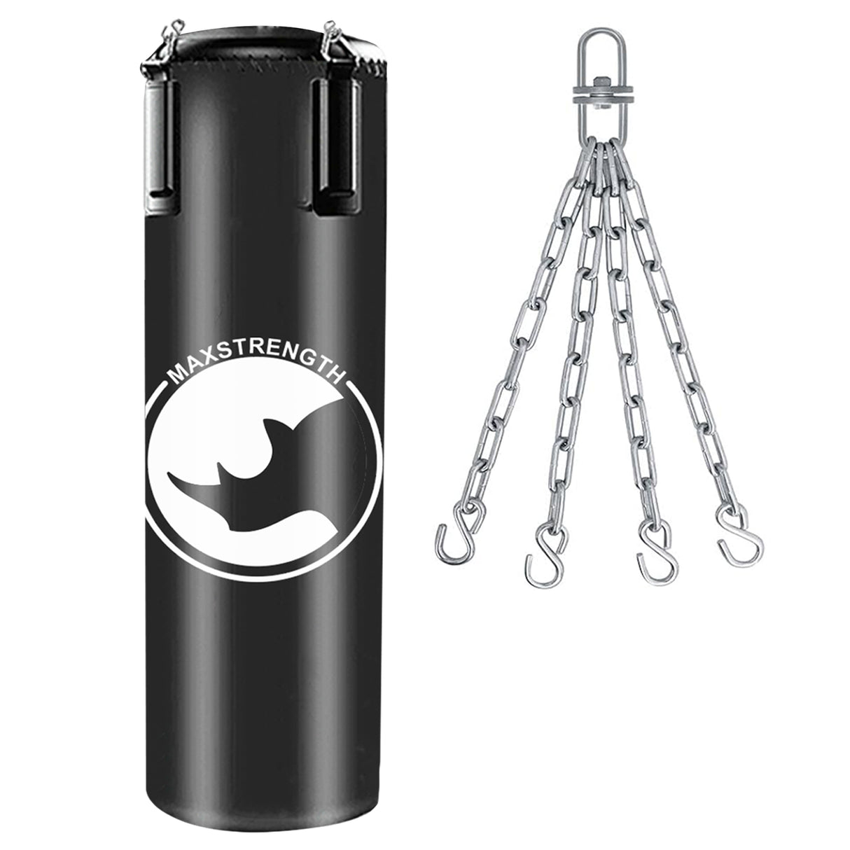 MAXSTRENGTH 3FT/4FT Boxing Punch Bag Set with Gloves, Chain & Bracket