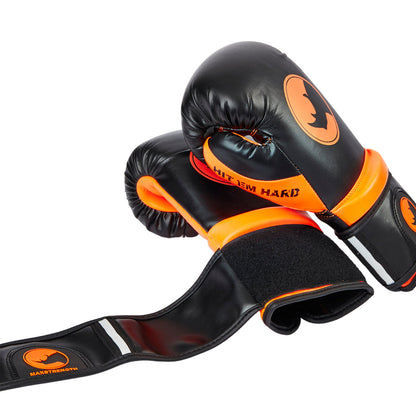 Boxing Gloves- Orange Black 