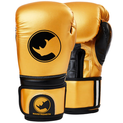 Boxing Gloves- Gold/Black