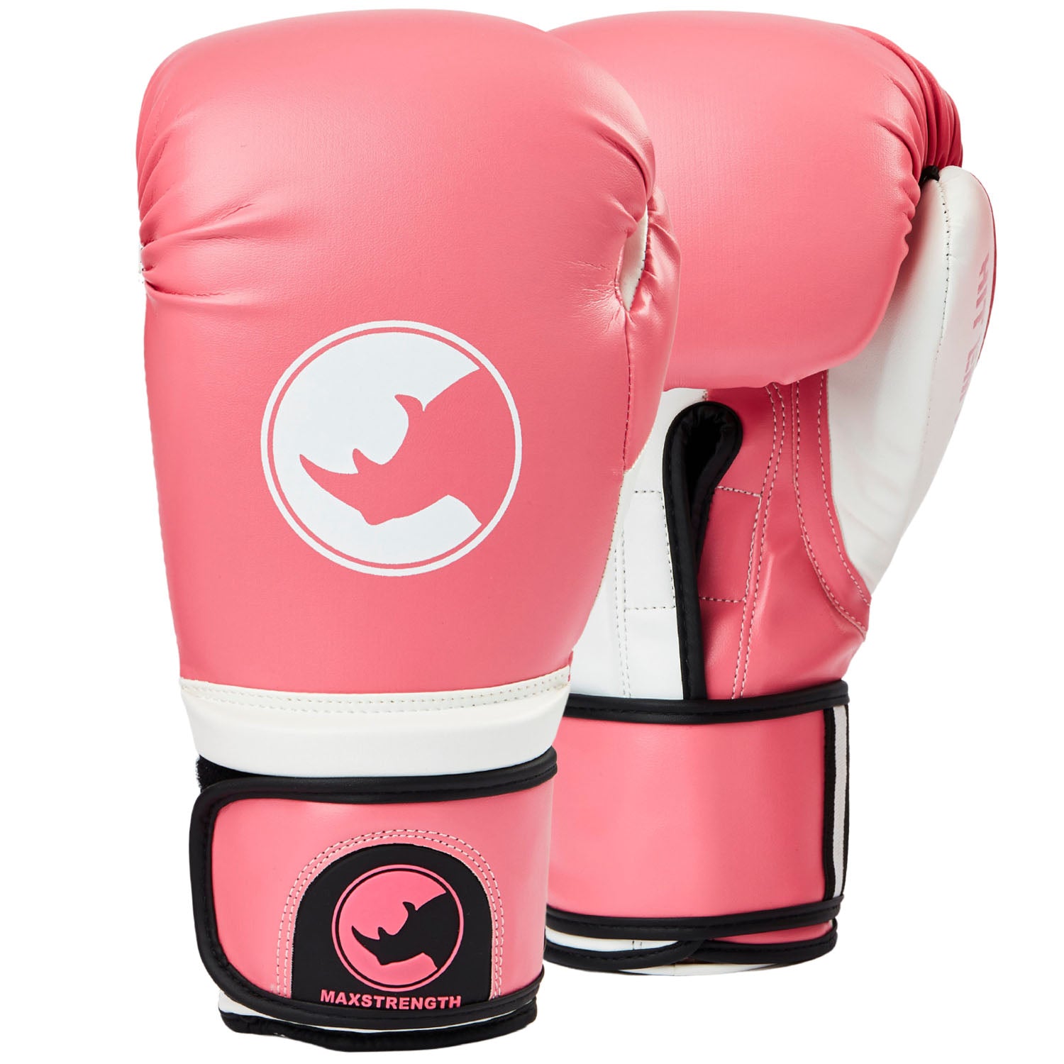Rhino Boxing Gloves-Pink-White
