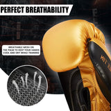 MAXSTRENGTH Boxing Gloves & Focus Pads with 4.5m Hand Wraps | Punch Mitt Set for Muay Thai, MMA, Kickboxing, Sparring Training (Golden series)
