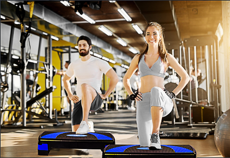 MAXSTRENGTH Aerobic Stepper - 5 Verstelbare Hoogtes (10cm