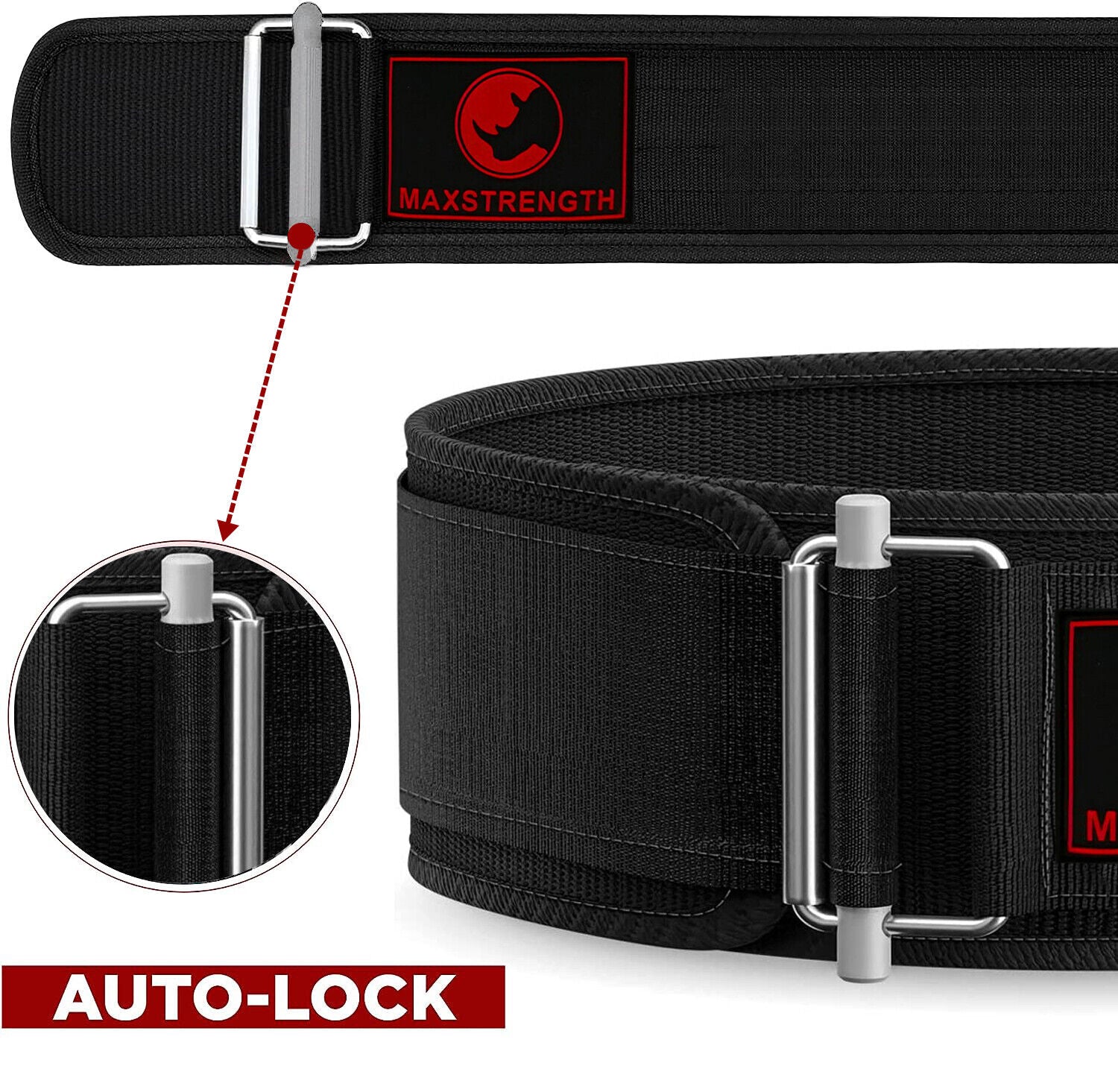 Auto Lock Weightlifting Belt