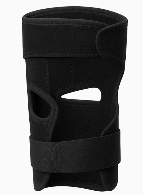 MAXSTRENGTH Knee Support with Donut Design for Joint Pain, Sports, Injury Rehabilitation, Adjustable Unisex Knee Brace