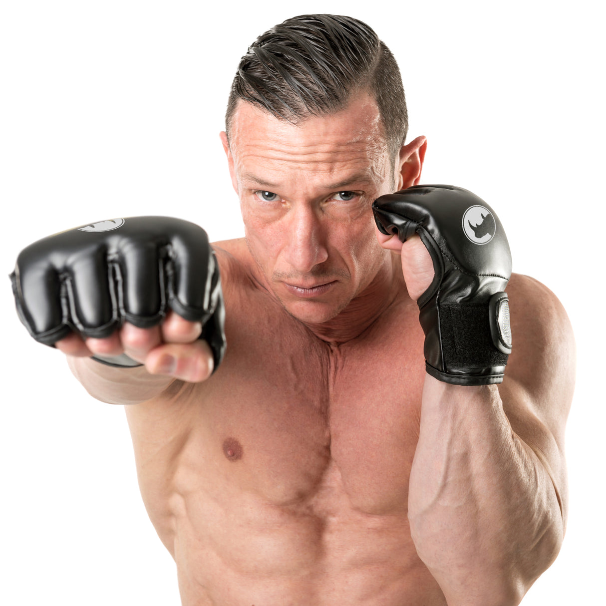 Fighting Black mma gloves