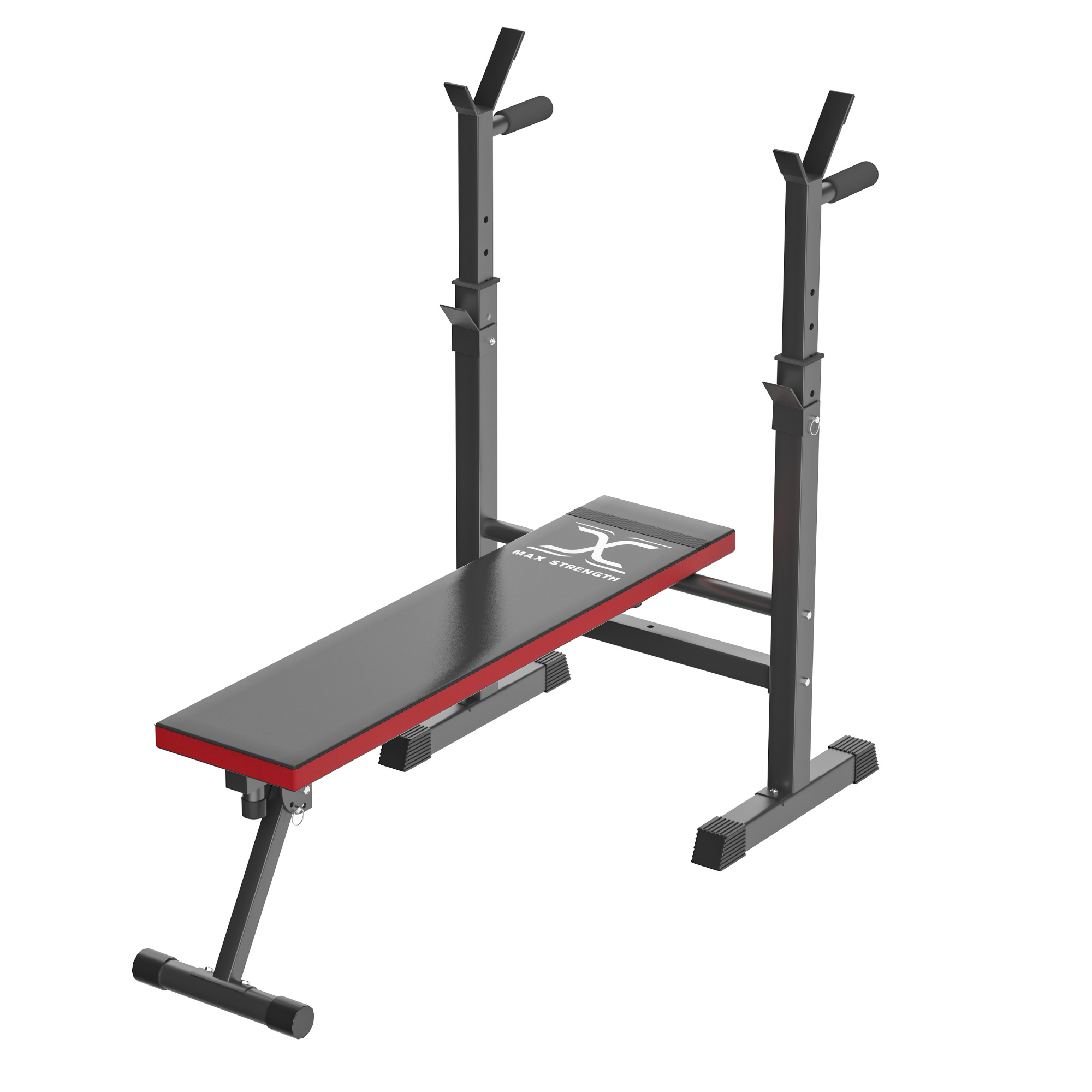 MAXSTRENGTH Multi Functional Gym Equipment Weight Bench Dip Station Barbell Rack