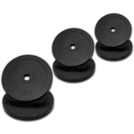 MAXSTRENGTH Olympic Bumper Rubber Weight Plates 10kg Pair