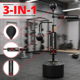 MAXSTRENGTH Free Standing Speed Ball Reflex Bar Spinning 360°