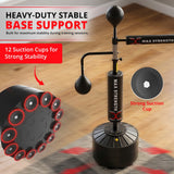 MAXSTRENGTH Free Standing Speed Ball Reflex Bar Spinning 360°