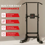 MAXSTRENGTH Pull Up Tower Dip Station | Multi-Functional Home Gym Power Tower