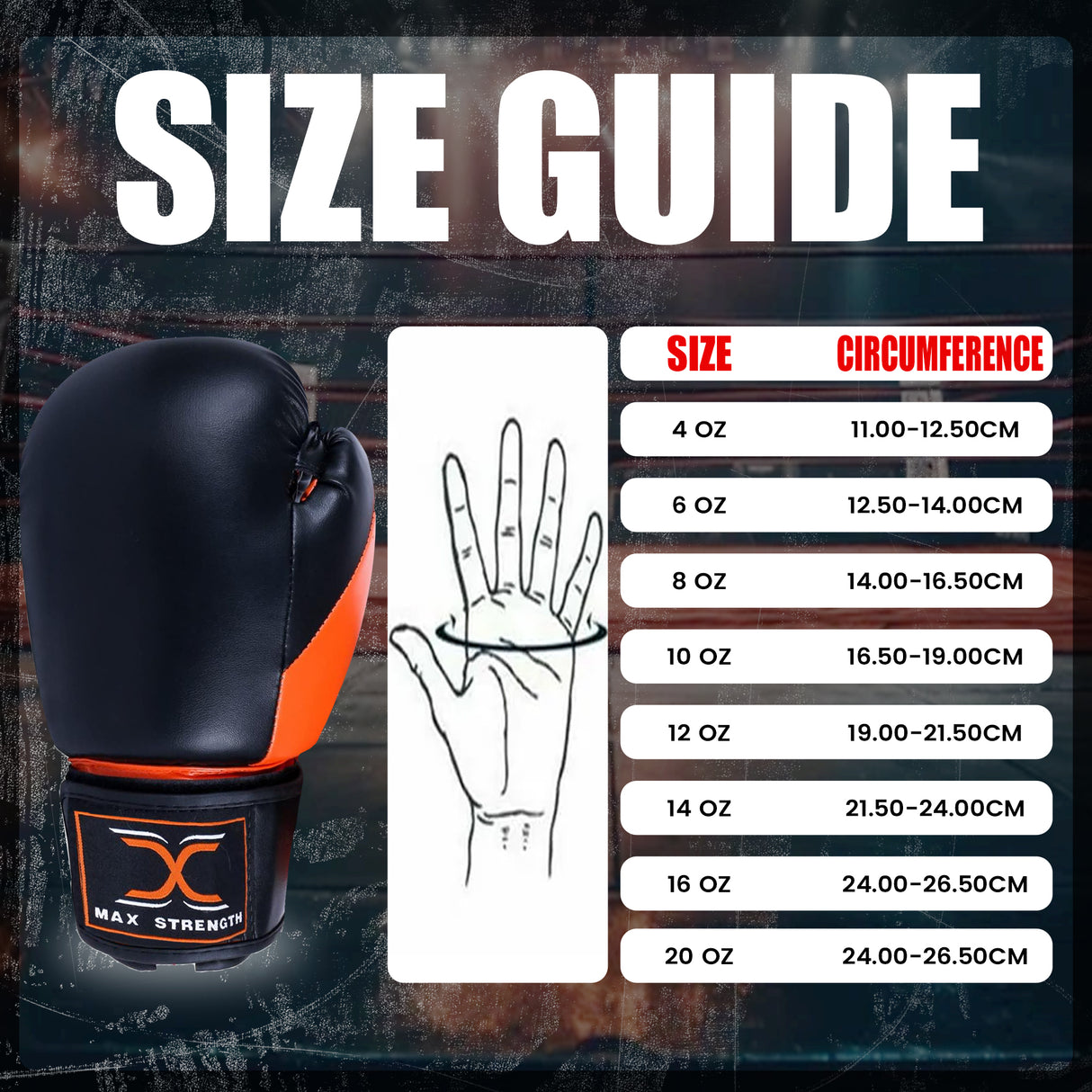 MAXSTRENGTH Boxing Gloves & Focus Pads with 4.5m Hand Wraps | Punch Mitt Set for Muay Thai, MMA, Kickboxing, Sparring Training