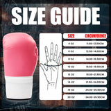 MAXSTRENGTH Boxing Gloves & Focus Pads with 4.5m Hand Wraps | Punch Mitt Set for Muay Thai, MMA, Kickboxing, Sparring Training (Pink white series)