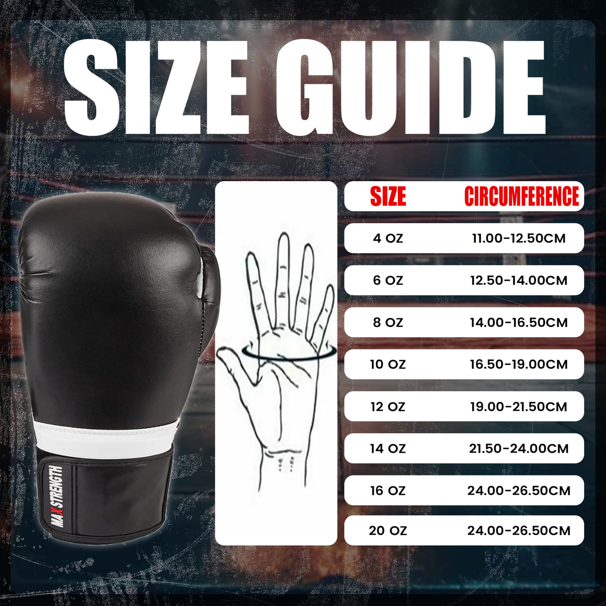 MAXSTRENGTH Boxing Gloves & Focus Pads with 4.5m Hand Wraps | Punch Mitt Set for Muay Thai, MMA, Kickboxing, Sparring Training (Black white series)