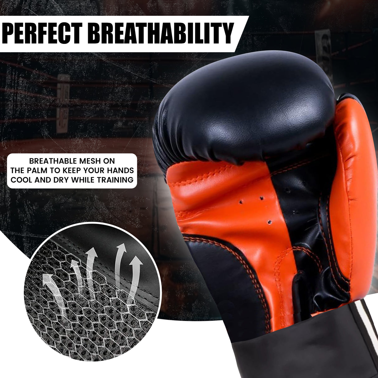 MAXSTRENGTH Boxing Gloves & Focus Pads with 4.5m Hand Wraps | Punch Mitt Set for Muay Thai, MMA, Kickboxing, Sparring Training