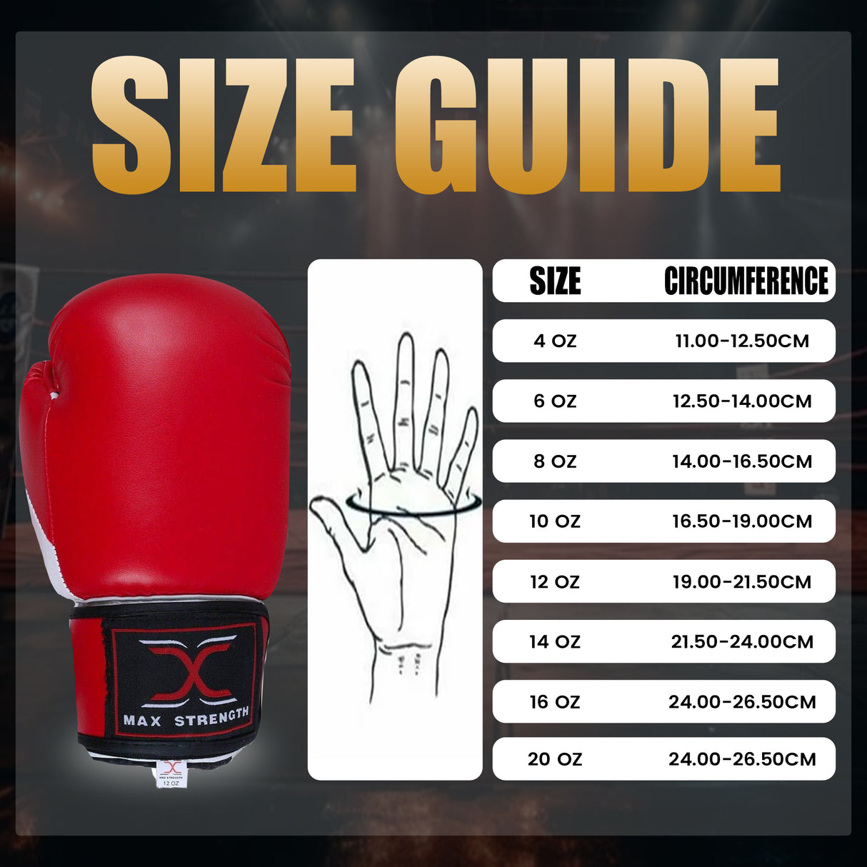 MAXSTRENGTH Boxing Gloves & Focus Pads with 4.5m Hand Wraps | Punch Mitt Set for Muay Thai, MMA, Kickboxing, Sparring Training (Red white black series)