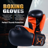 MAXSTRENGTH Boxing Gloves & Focus Pads with 4.5m Hand Wraps | Punch Mitt Set for Muay Thai, MMA, Kickboxing, Sparring Training