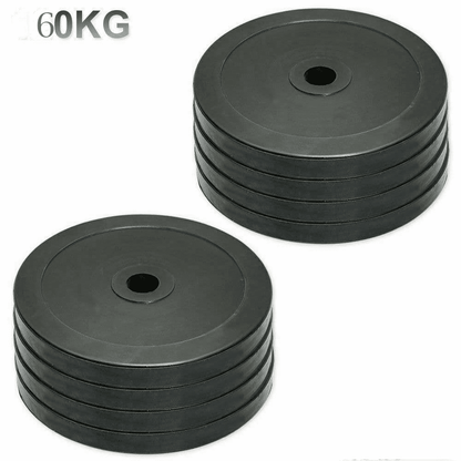 MAXSTRENGTH Olympic Rubber Weight Plates Set