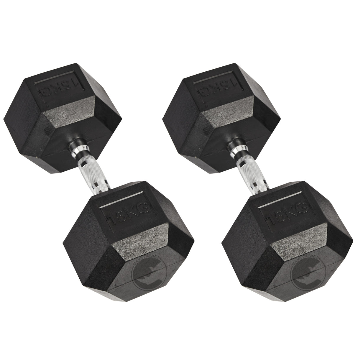 Rubber Coated Hex dumbbells