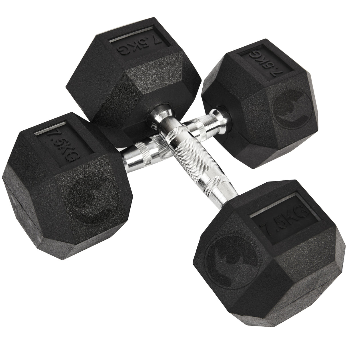 hex dumbbells Rubber Coated