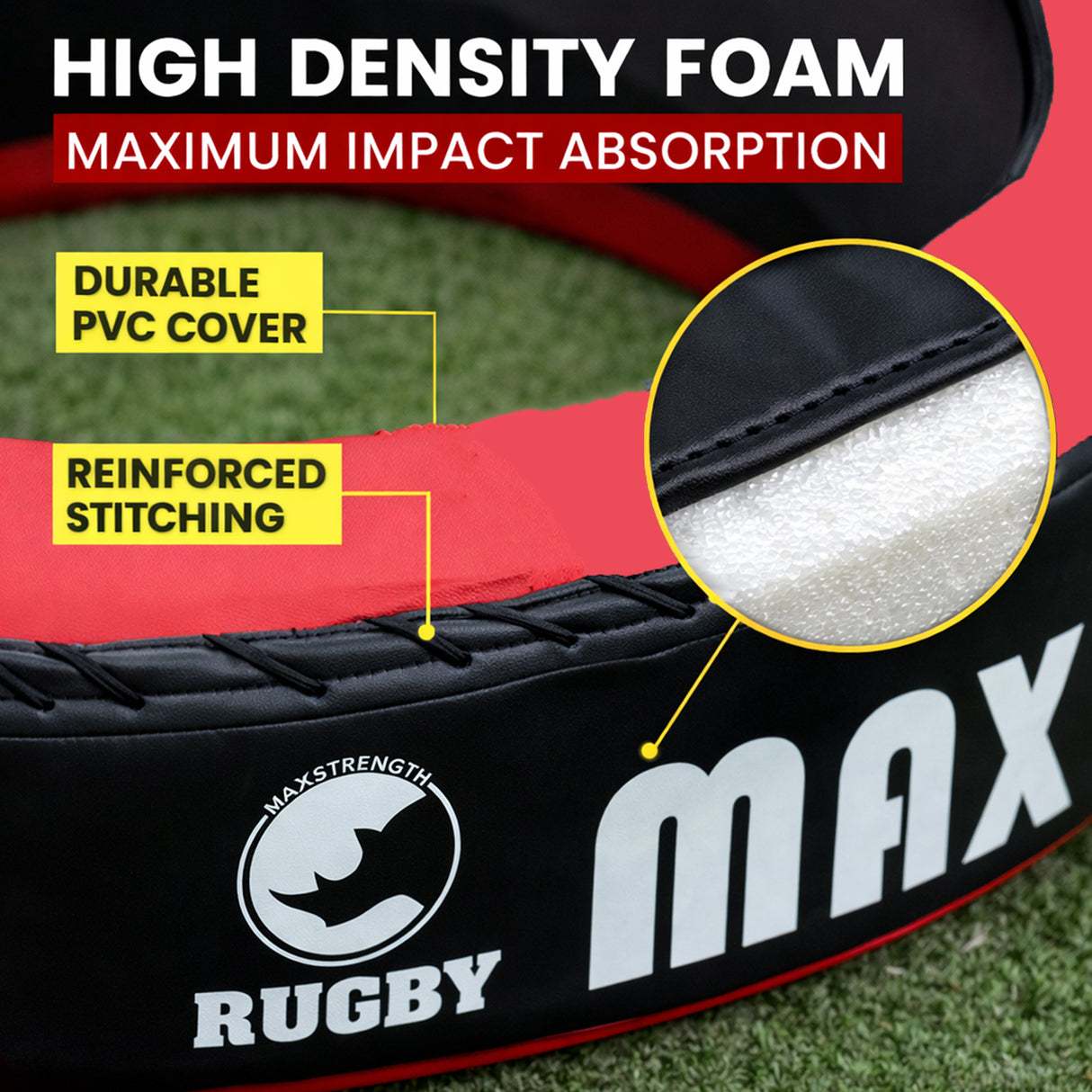 MaxStrength Premium Rugby Tackle Bags Built to Perform, Engineered to Last with free strings