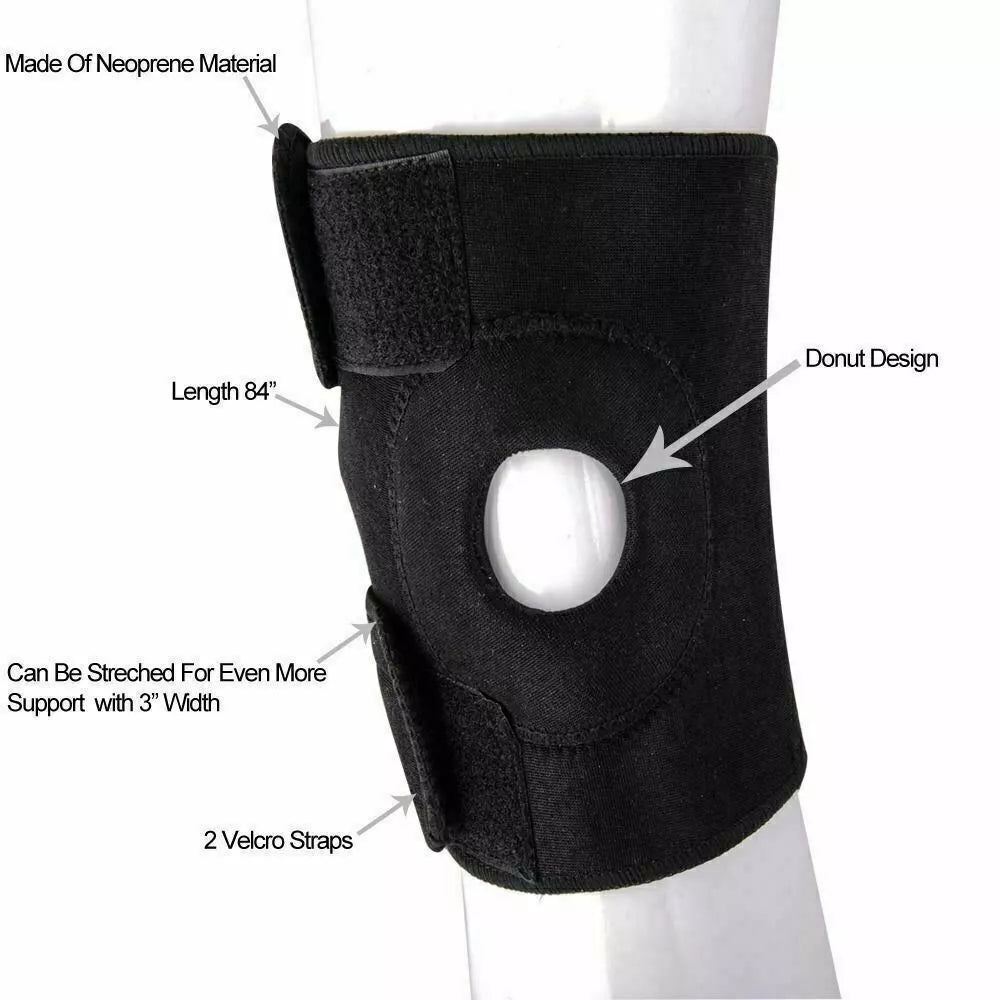 MAXSTRENGHT Neoprene Open Patella Knee Stabilising Strap Brace Support