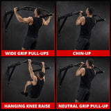 MAXSTRENGTH Pull Up Chin Up Bar Bracket Wall Mounted Multi Grip