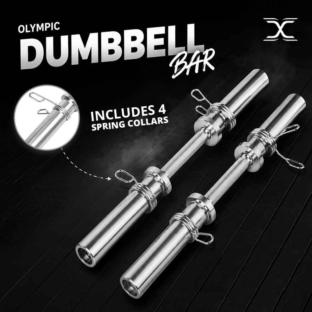 MAXSTRENGTH Olympic Barbell Bar Heavy Duty Dumbbell Handle