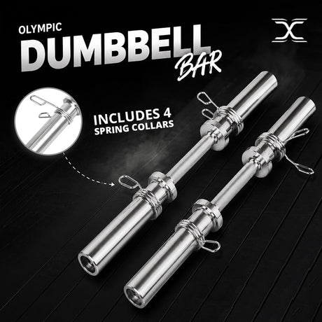 MAXSTRENGTH Olympic Barbell Bar Heavy Duty Dumbbell Handle