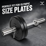 MAXSTRENGTH Olympic Barbell Bar Heavy Duty Dumbbell Handle