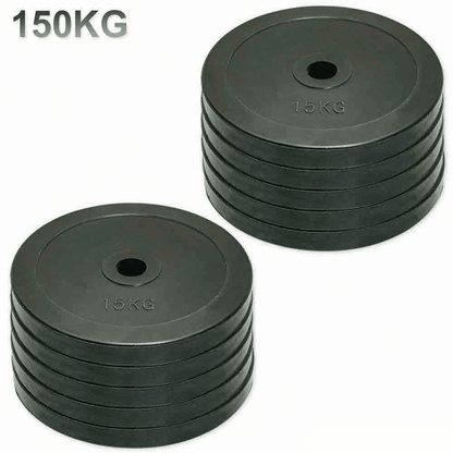 MAXSTRENGTH Olympic Rubber Weight Plates Set