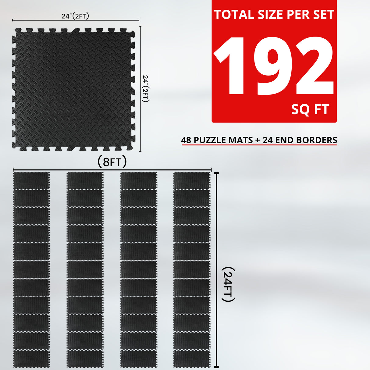 MAXSTRENGTH 12mm EVA Floor Mats Interlocking Soft Foam Kids