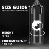 MAXSTRENGTH 3FT/4FT Boxing Punch Bag Set with Gloves, Chain & Bracket