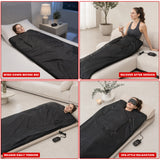 MAXSTRENGTH Infrared Sauna Blanket for Weight Loss & Detox | 35–70°C Adjustable Heat | 180x160cm | Home Spa Therapy Blanket for Relaxation & Muscle Recovery
