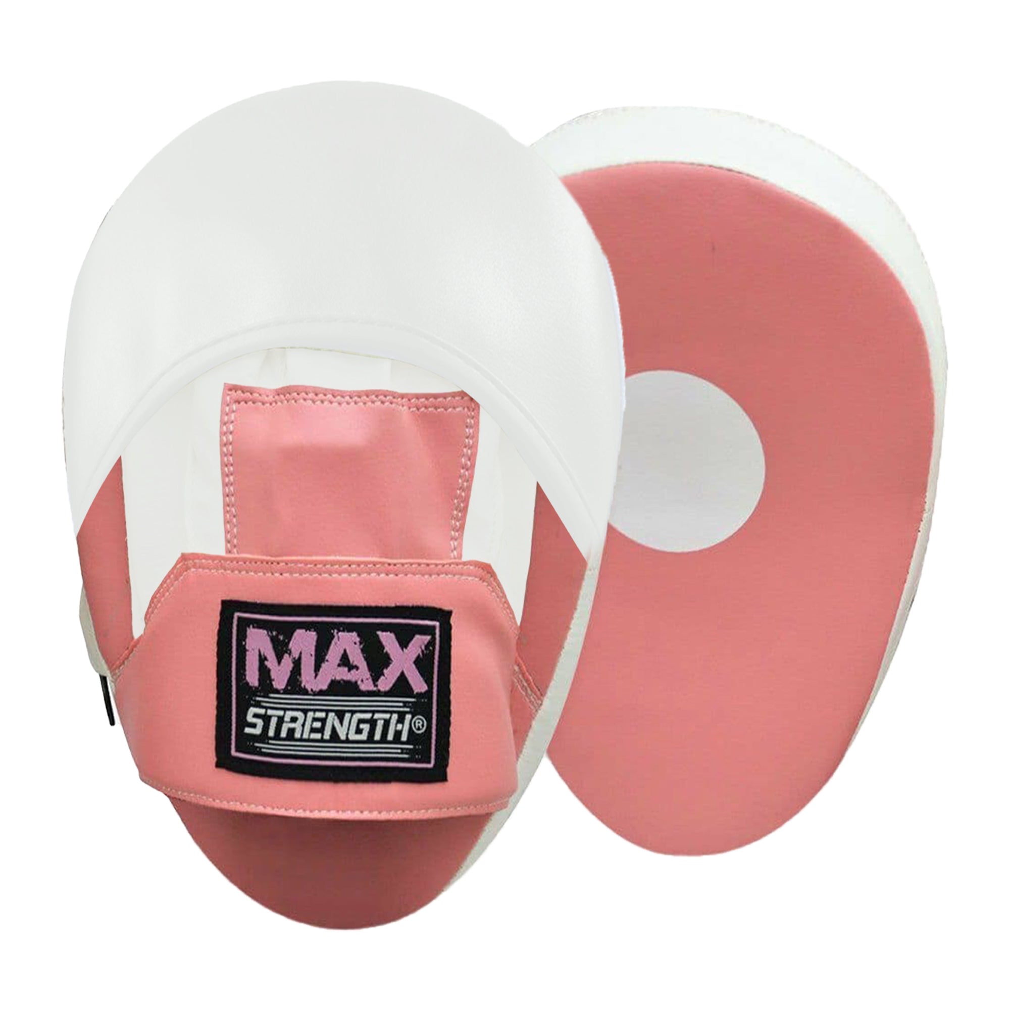 MAXSTRENGTH T55 PW Boxing Focus Pads Mitts Pink White