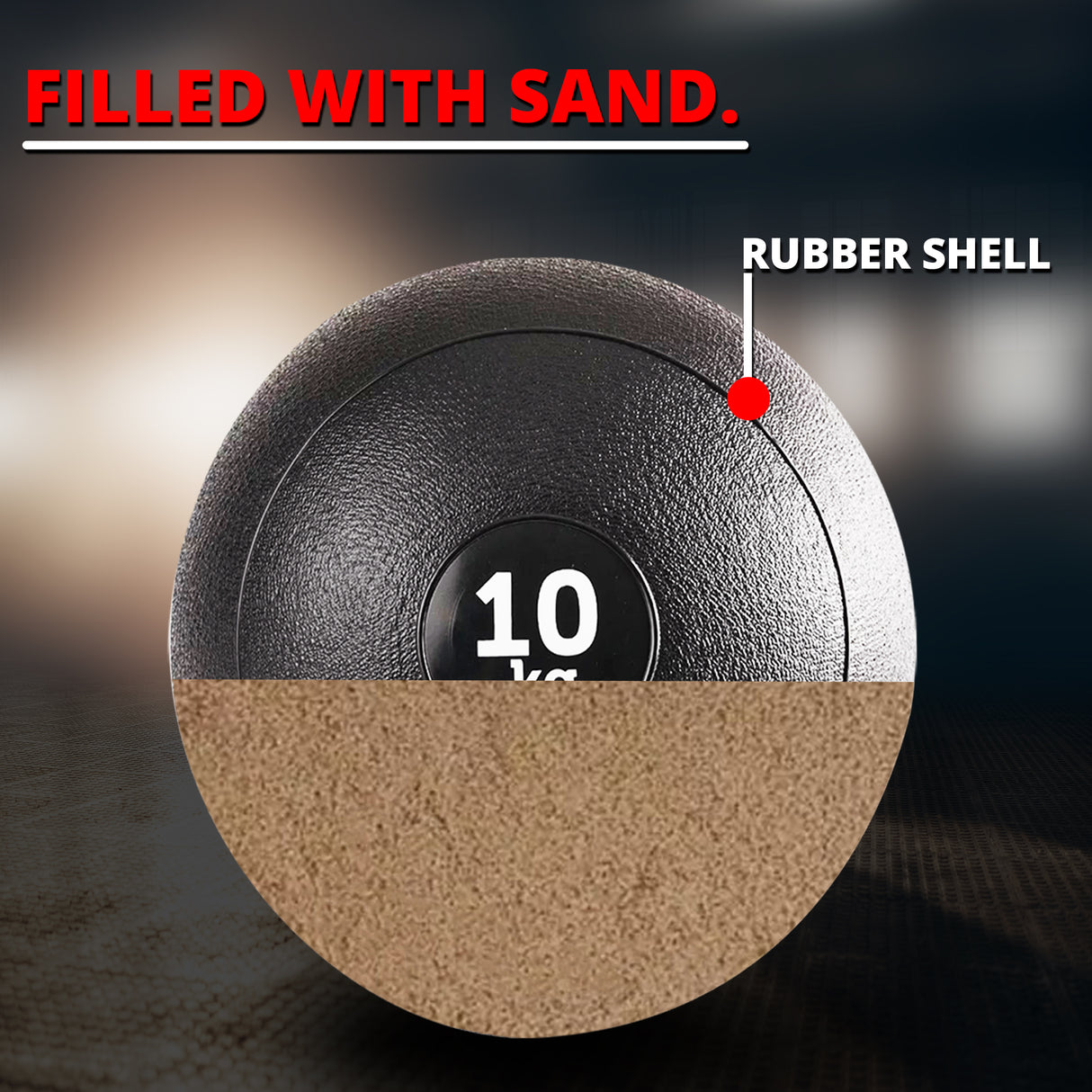 MaxStrength Premium Slam Ball – Heavy-Duty No-Bounce Fitness Ball for CrossFit, Gym & Core Training