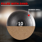 MaxStrength Premium Slam Ball – Heavy-Duty No-Bounce Fitness Ball for CrossFit, Gym & Core Training