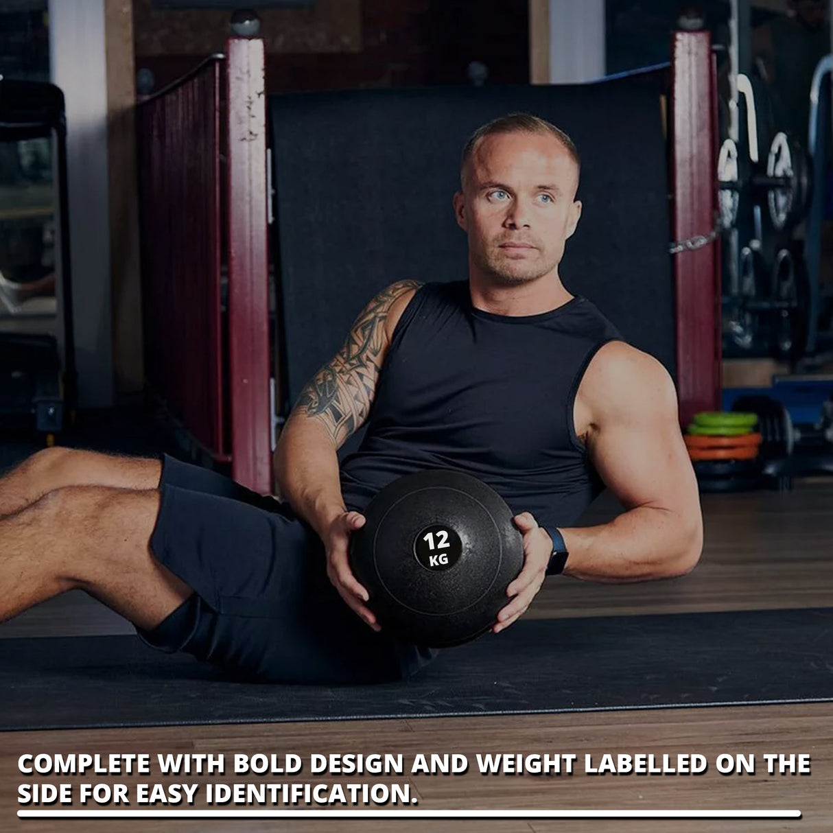 MaxStrength Premium Slam Ball – Heavy-Duty No-Bounce Fitness Ball for CrossFit, Gym & Core Training