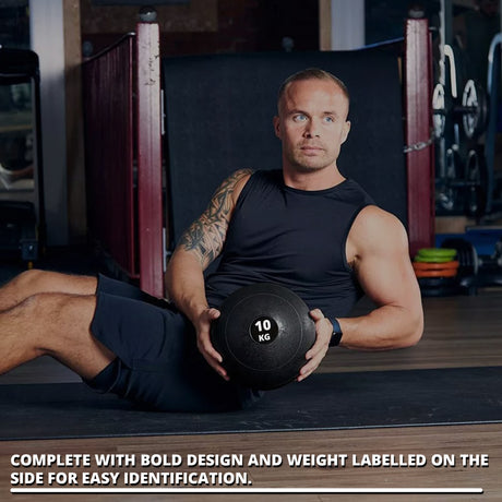 MaxStrength Premium Slam Ball – Heavy-Duty No-Bounce Fitness Ball for CrossFit, Gym & Core Training