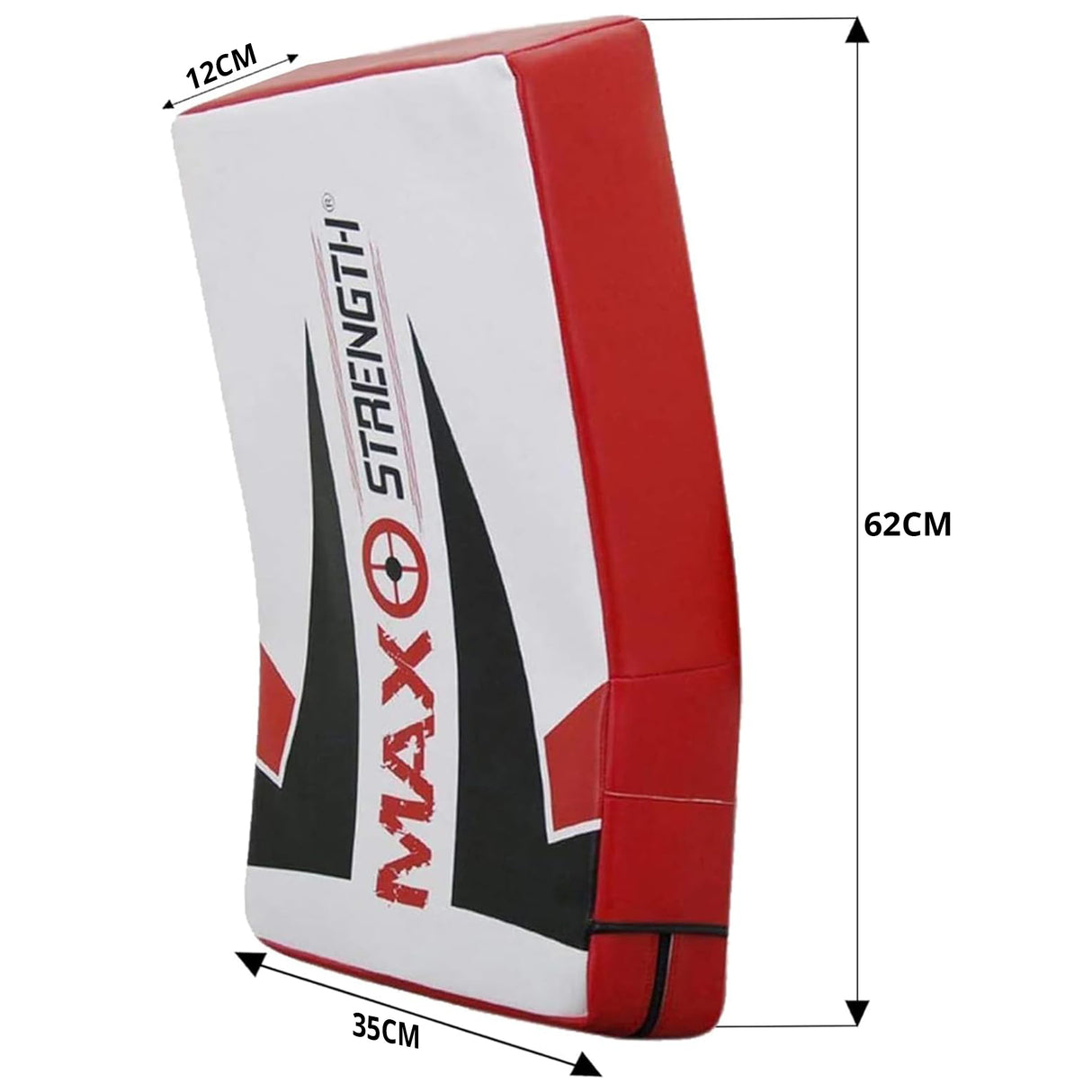 MAXSTRENGTH Large Curved Strike Shield MMA, Boxing, Kickboxing, Muay Thai Training Pad with Padded Handles