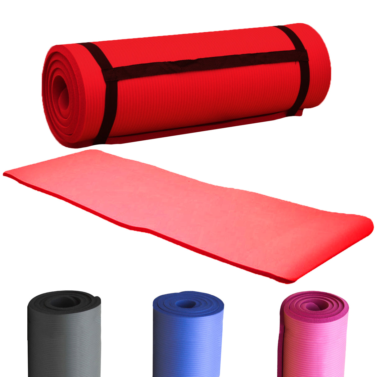 MAXSTRENGTH NBR Yoga Mat Fitness Exercise