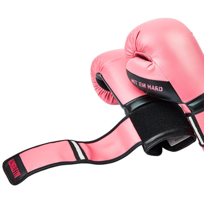Valour Strike Pink Boxing Gloves for Women Ladies Girls Men, Ounce 16oz  14oz 12oz 10oz 8oz 6oz or 4oz For Pro Sparring Kickboxing MMA Muay Thai or  Boxercise Training Workout